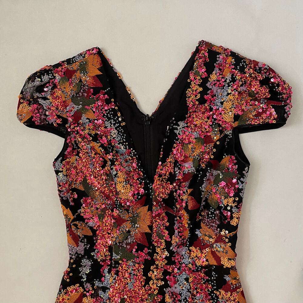 NWT Dress the Population Corinne Sequin Embroidered Cocktail Dress - Size XS - Picture 5 of 9